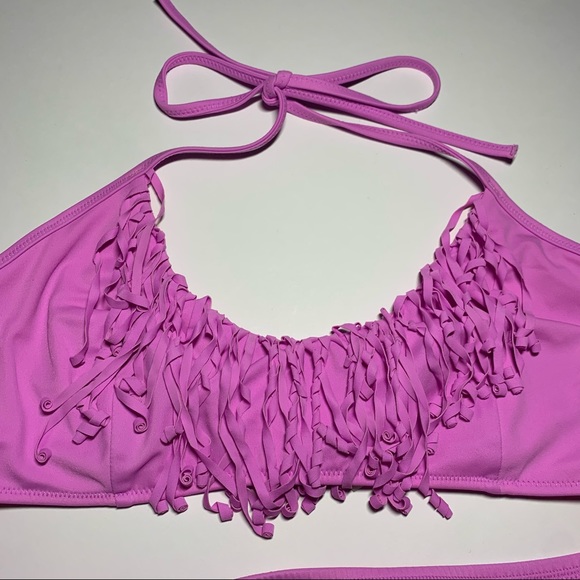 Victoria’s Secret purple fringe top bikini - Picture 3 of 16